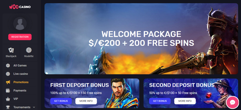 woo casino Gameplay