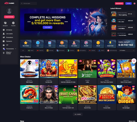 woo casino Gameplay