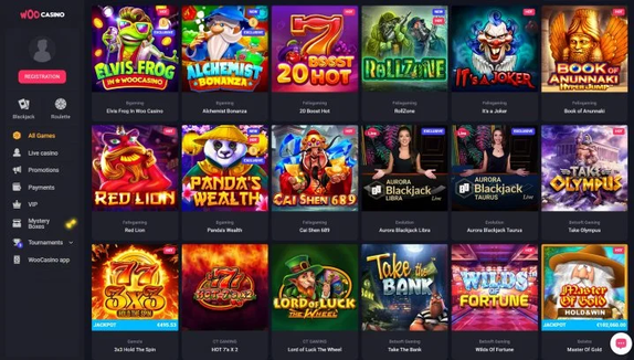 woo casino Gameplay